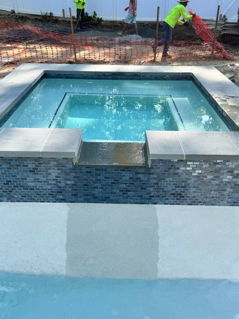 Gunite Spa Spillover