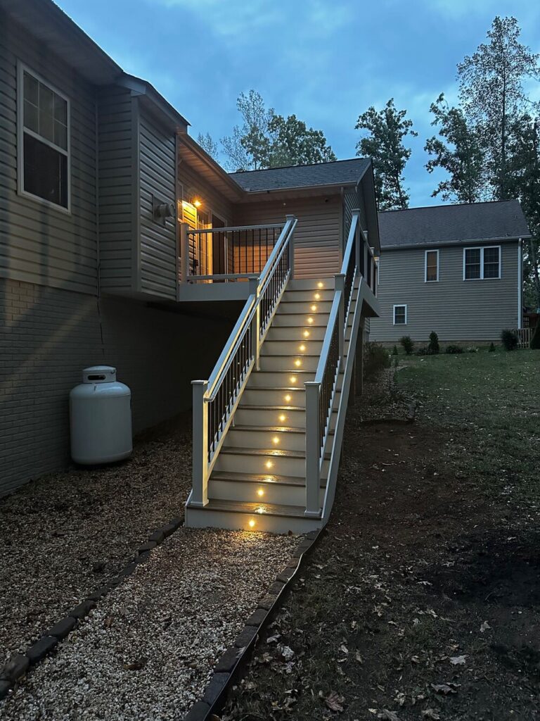 Small Deck with lights